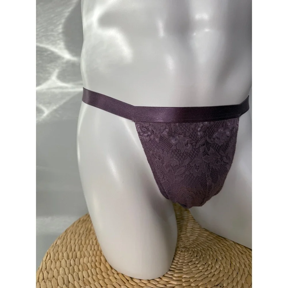 Cosabella NSN Comfort Micro Brief Zaadi Purple Lace Men's Underwear Size L NWT